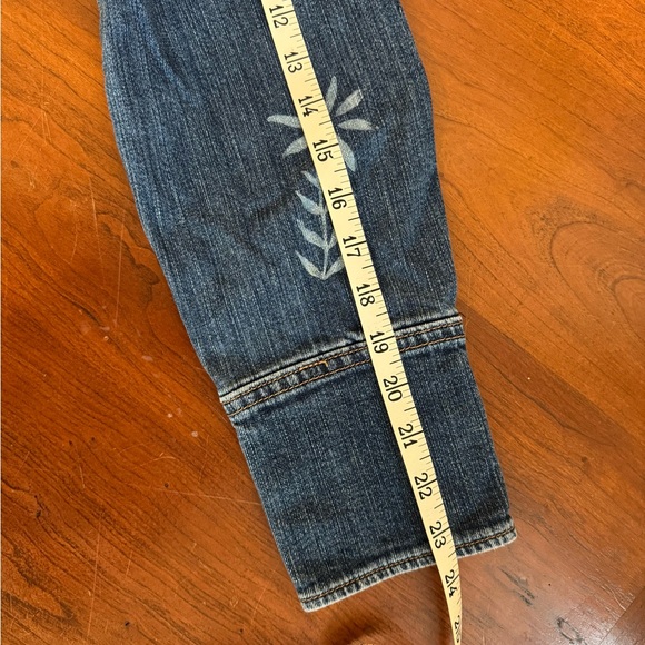 Custom Botanical Art | Upcycled GAP Jean Jacket | Forestcore Statement Piece - Picture 11 of 12